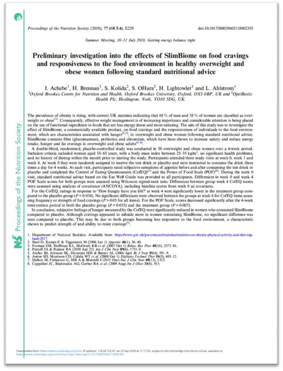 Kertas Achebe 2018 dalam Proceedings of the Nutrition Society