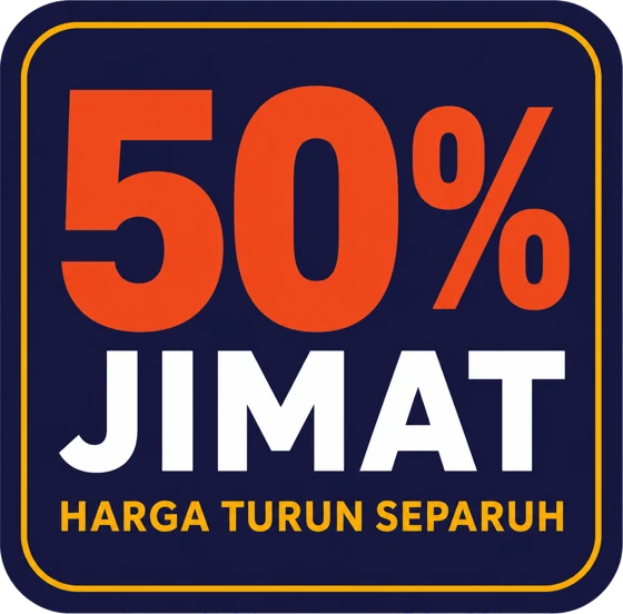 Jimat 50 peratus
