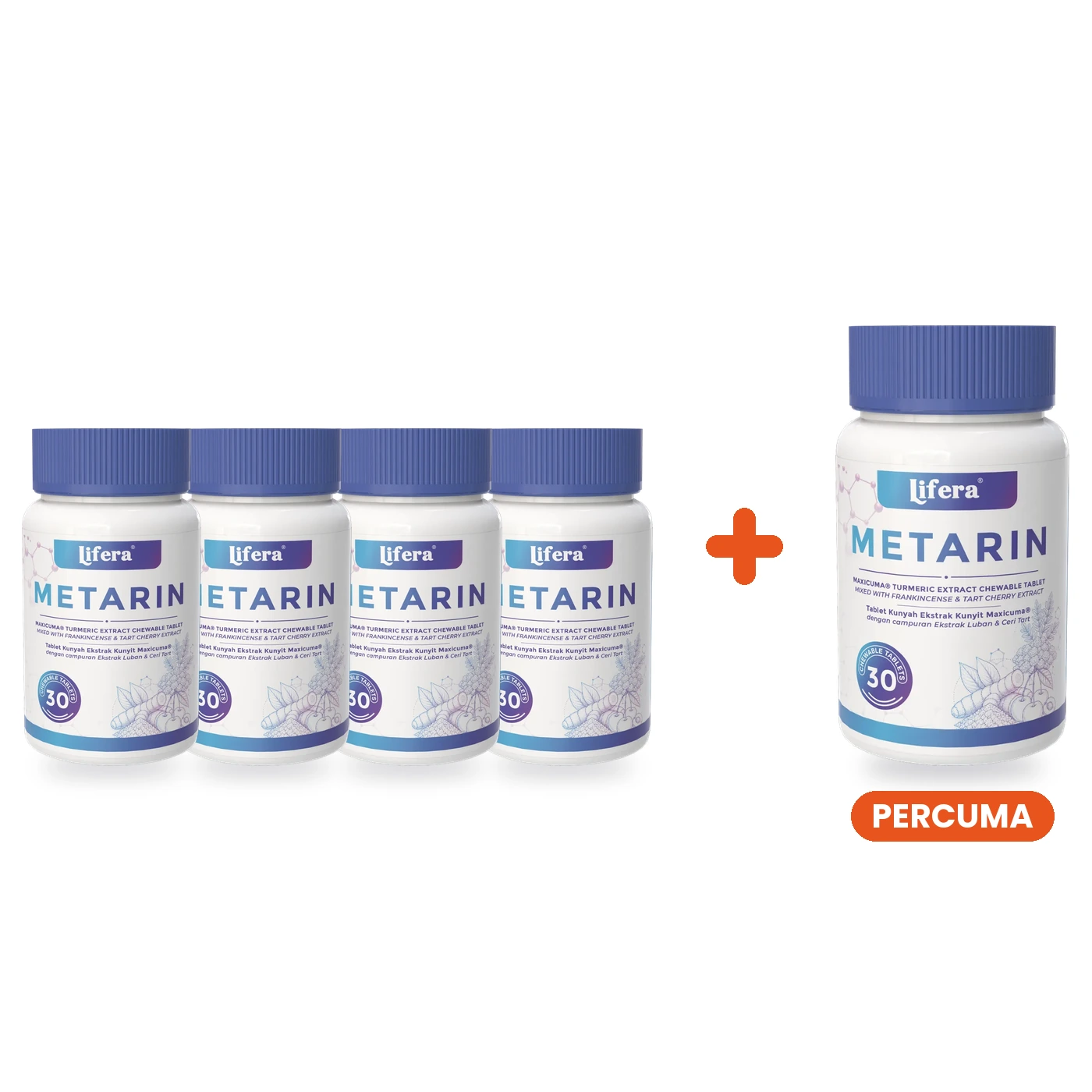 Pakej 4, lima botol METARIN