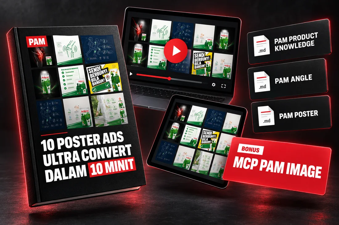 Semua isi PAM: PDF Blueprint, video praktikal, 3 skill dan MCP PAM Image
